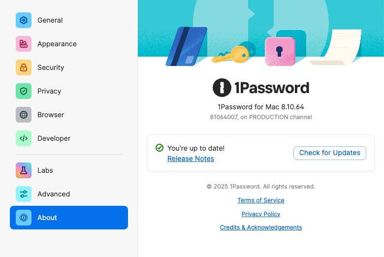 How 1 Password's Feature Compares to Industry Standards - visual representation
