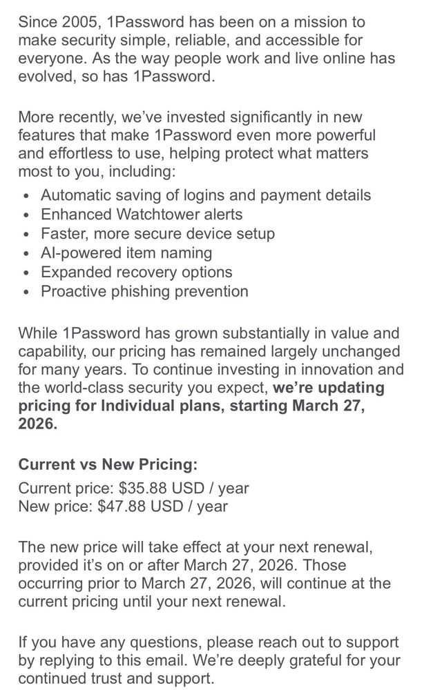 Why the Price Increase? - visual representation