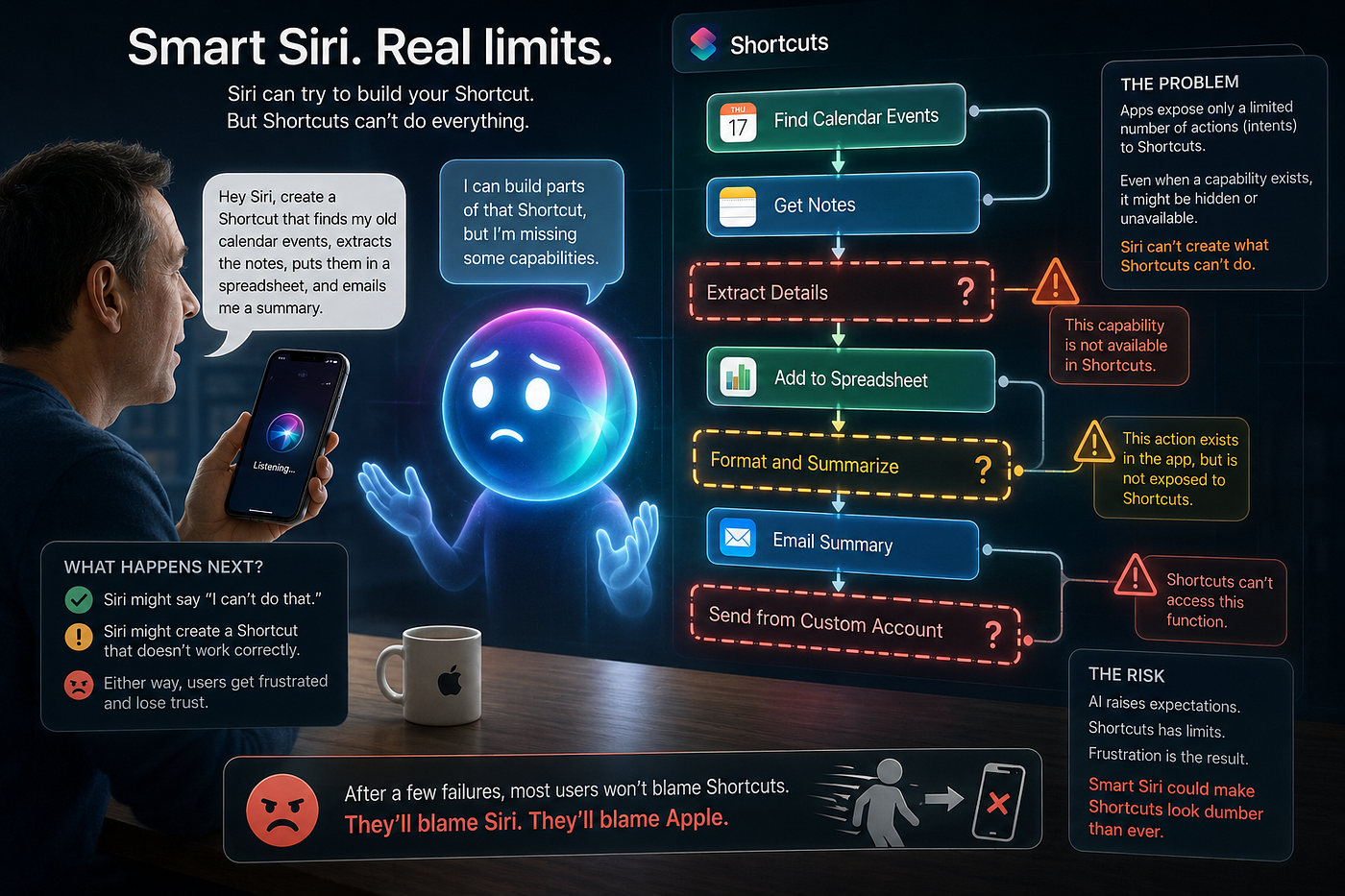 2. AI-Powered Siri Shortcuts - visual representation