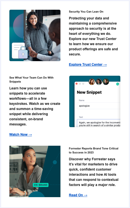 How to Actually Use These Newsletters - visual representation
