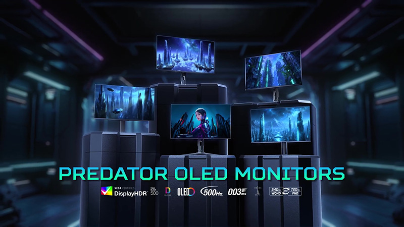 Innovation #2: Gaming Displays With Quantum Dot Enhancement and 500 Hz Refresh Rates - visual representation