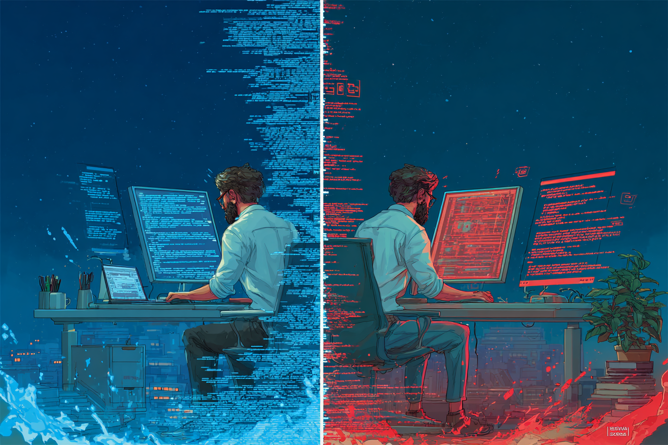 The Paradox: AI Makes New Code Easier, Not Maintenance - contextual illustration