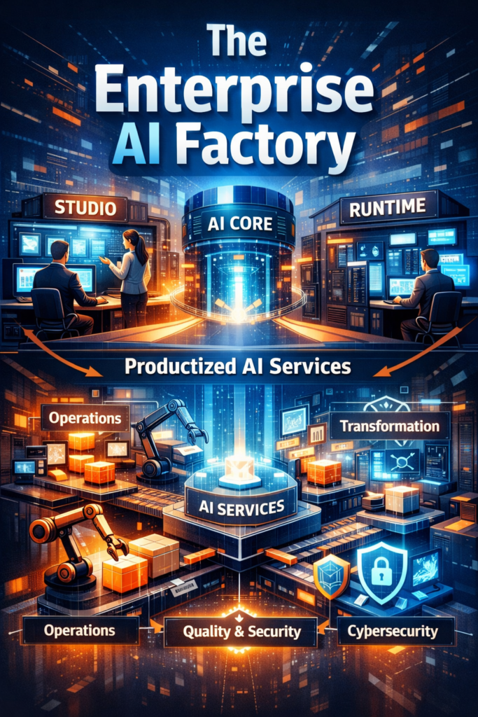The Core Components of an AI Factory - visual representation