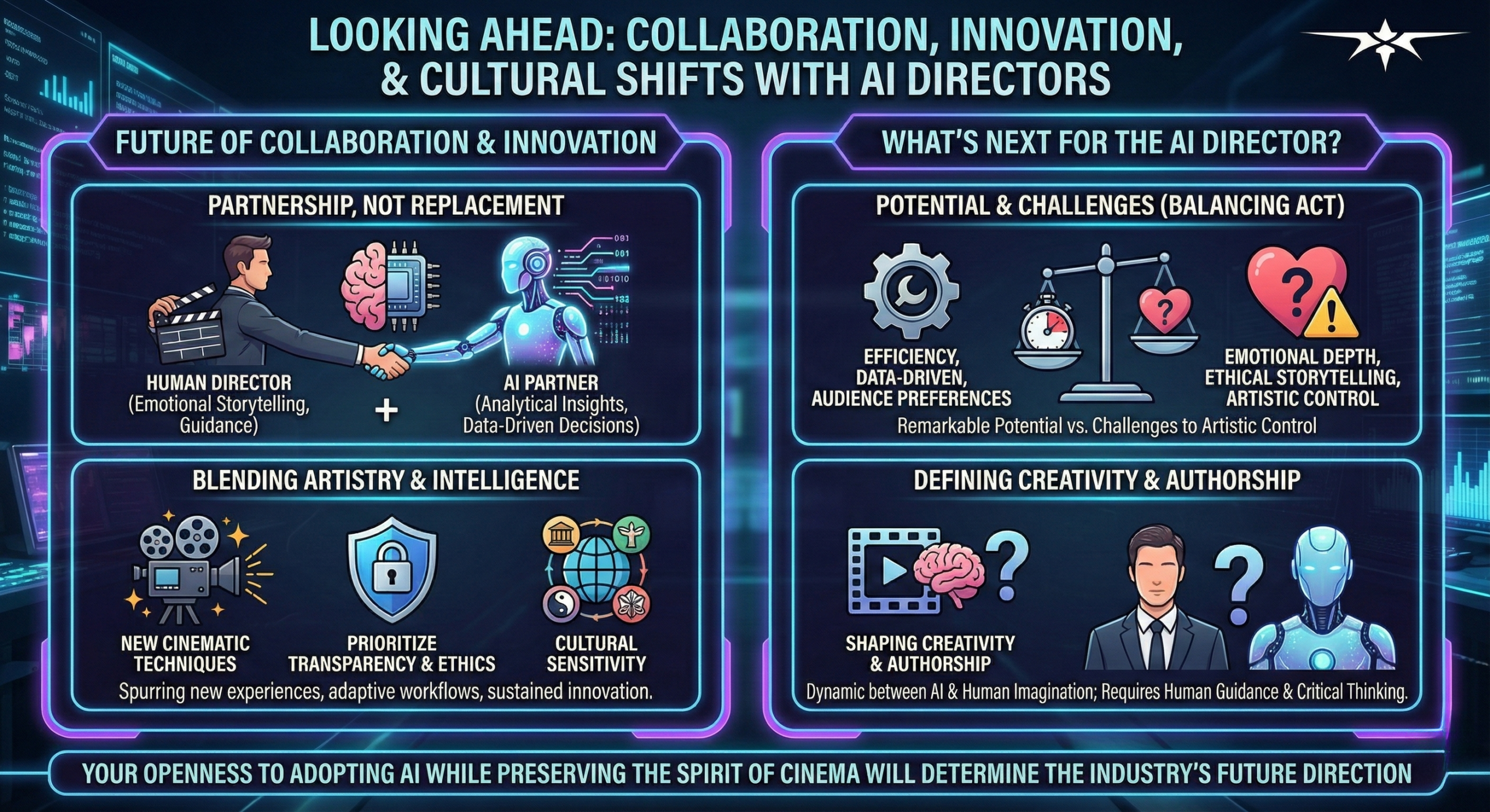The Allure of AI in Filmmaking - visual representation