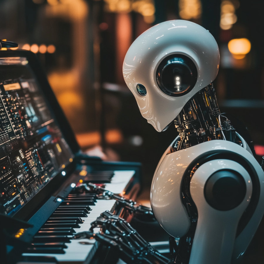 Technical Insights into AI Music Production - visual representation