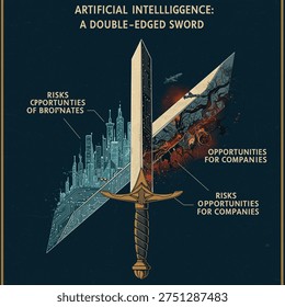 AI's Double-Edged Sword - visual representation