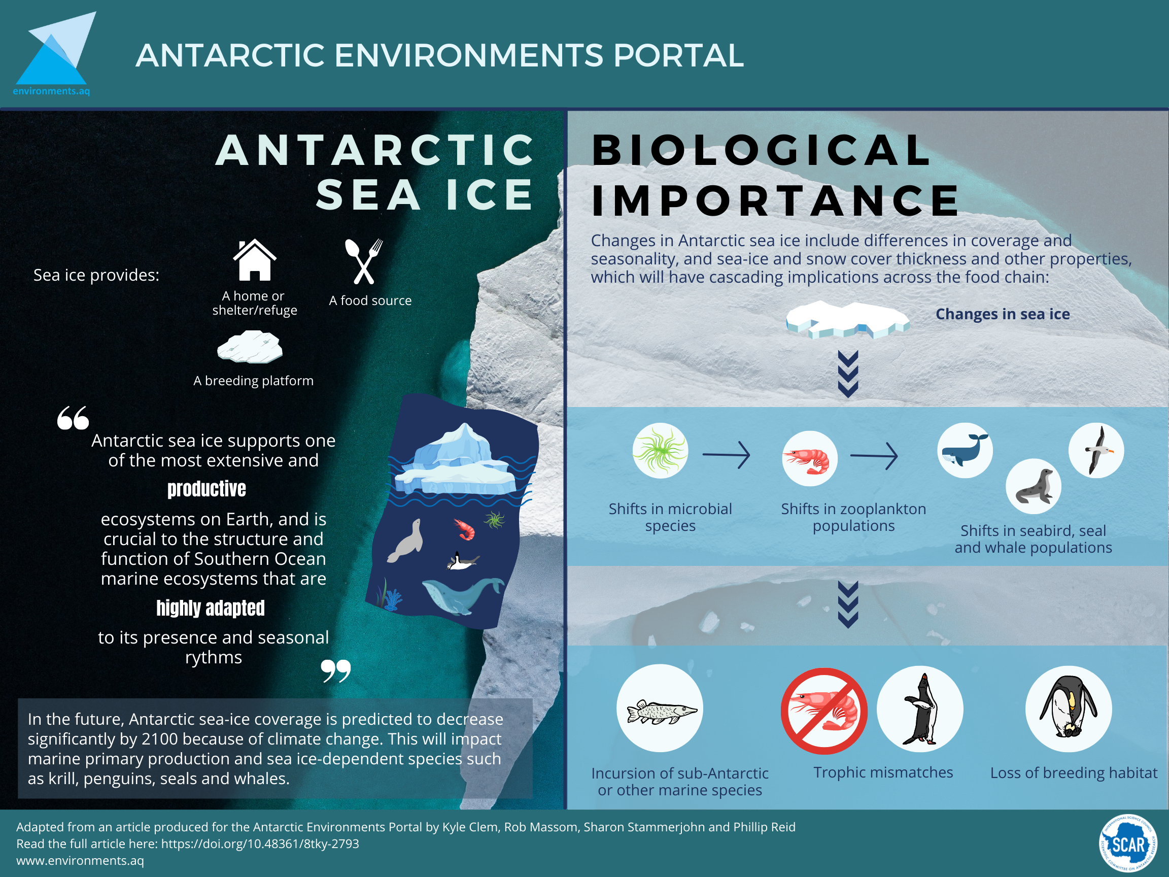 Implications for Marine Life and Global Sea Levels - visual representation