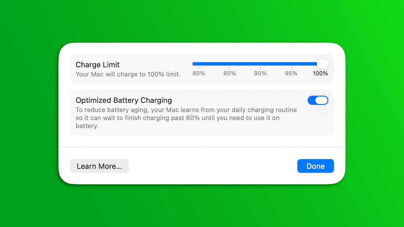 MacBook Battery Charging Limits: Finally, Real Control - visual representation