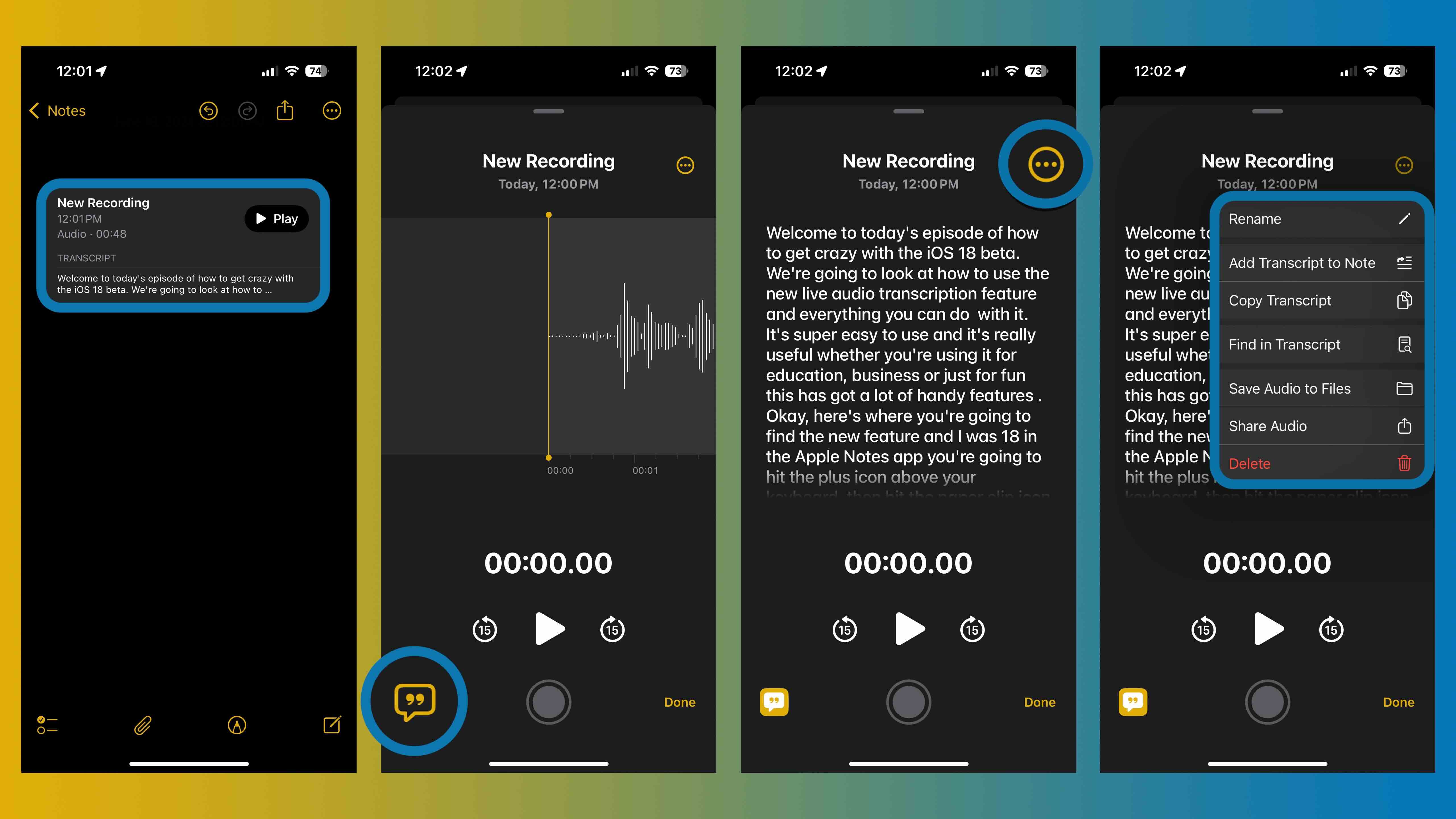 Making the Most of These Features Today - visual representation