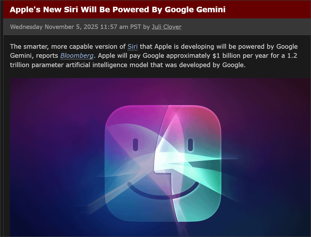 What Gemini-Powered Siri Actually Does - visual representation