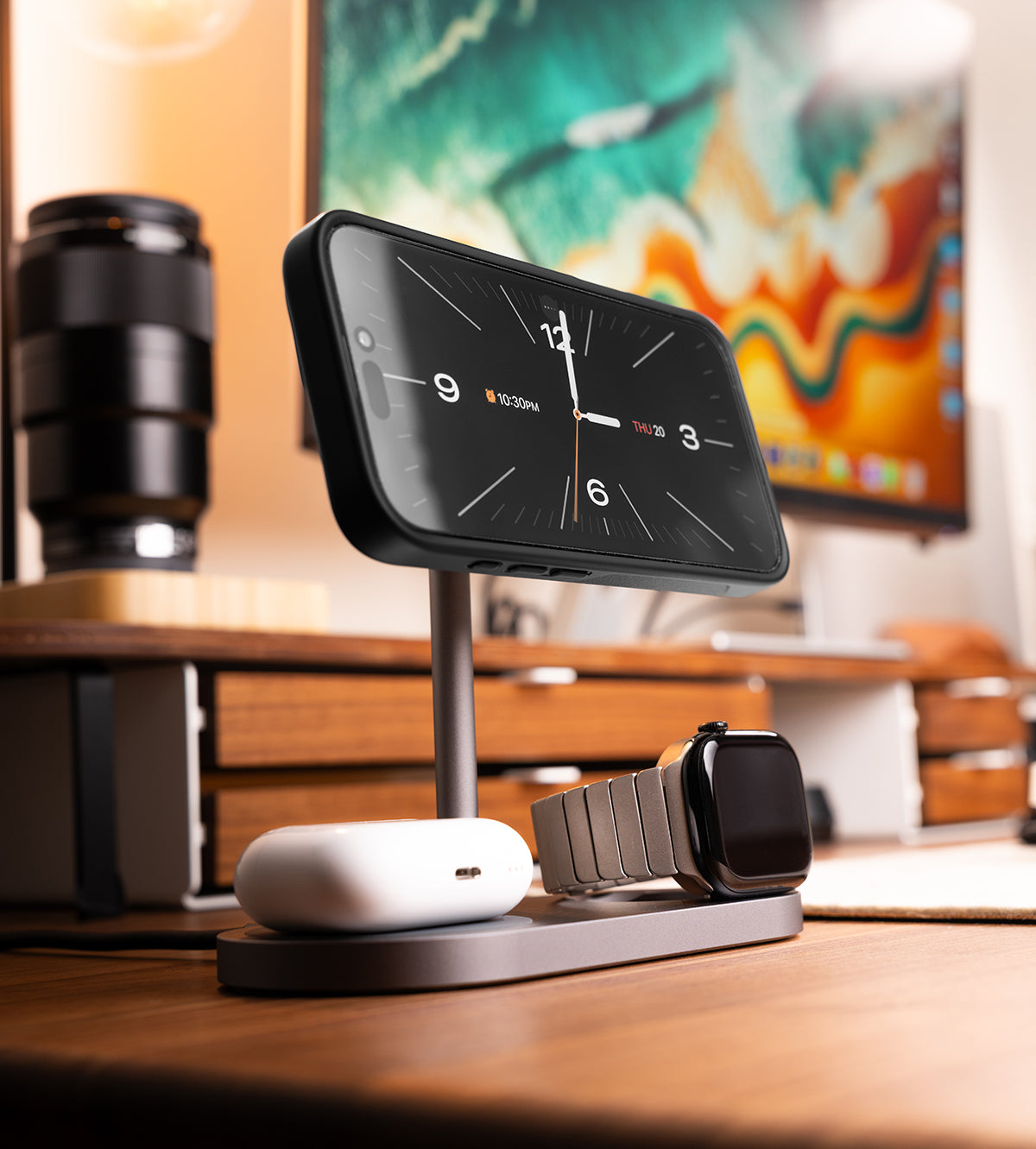 AirPods Charging on 3-in-1 Pads - visual representation