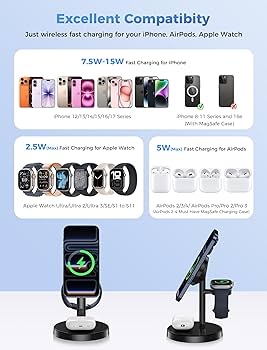 Best Budget Option: Journey Aria 2 3-in-1 Wireless Charging Station - visual representation