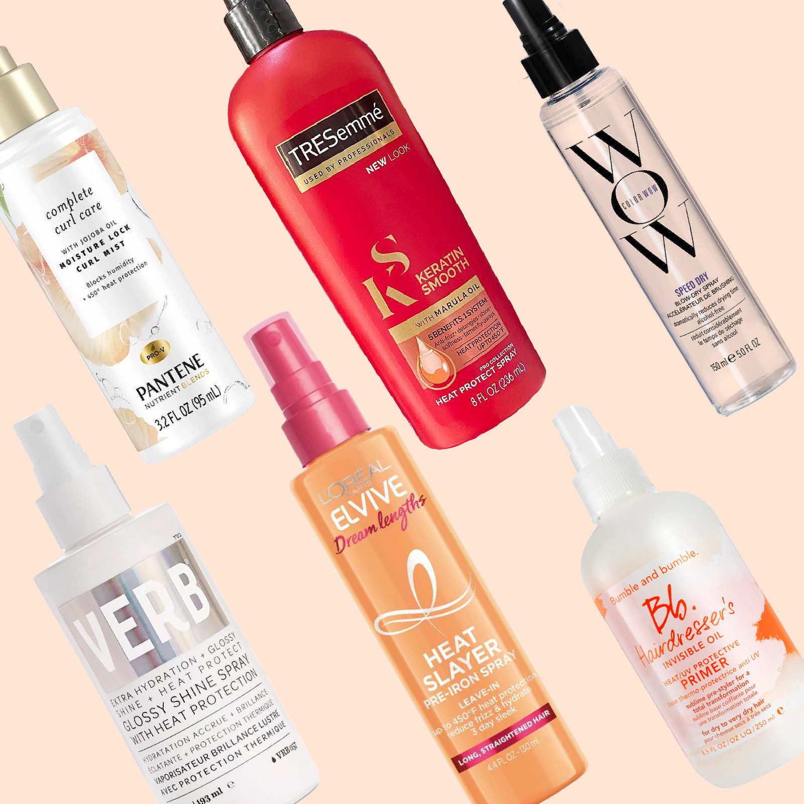 Heat Protectant Sprays Comparison Table - visual representation