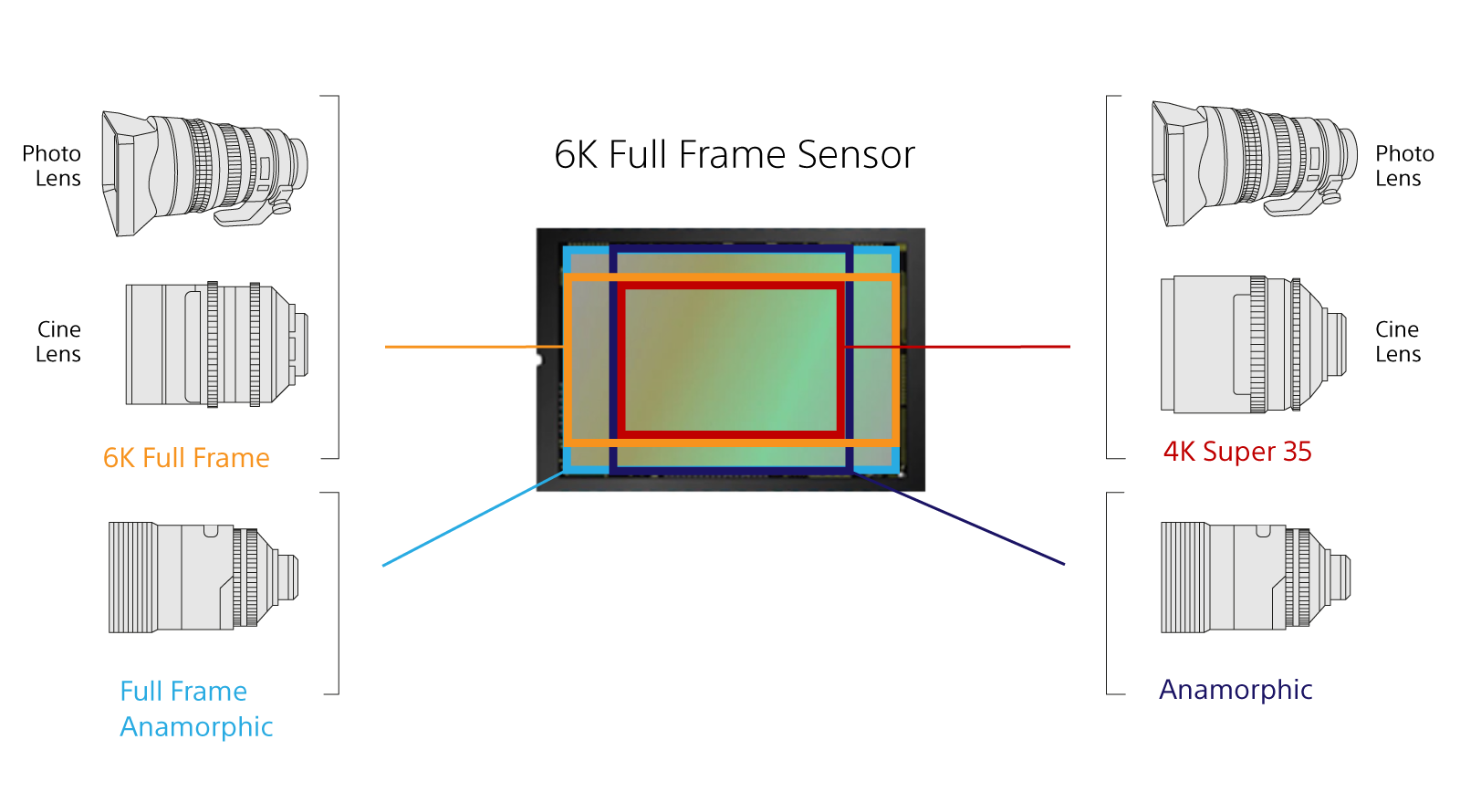 Sensor Size Comparison and Practical Implications - visual representation