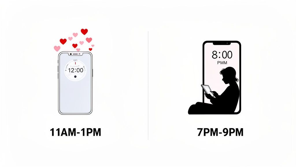 The Bigger Picture: How Instagram's Algorithm Works With Timing - visual representation