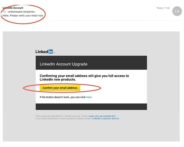 The Rise of LinkedIn Phishing Scams - visual representation