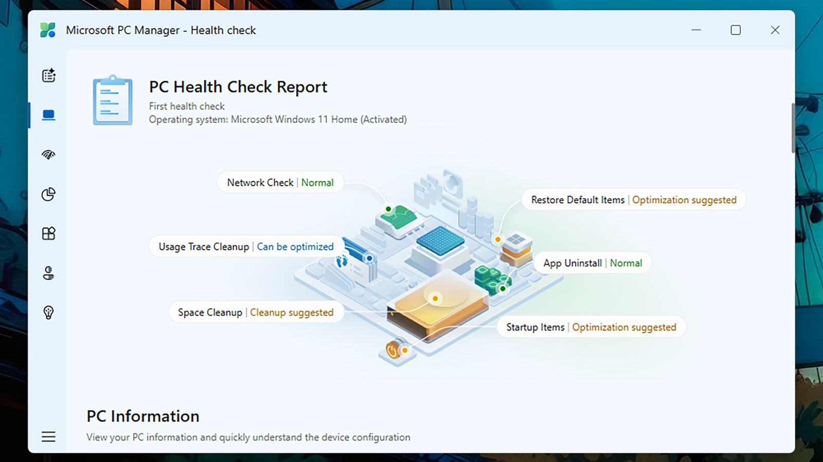 What is Microsoft PC Manager? - visual representation