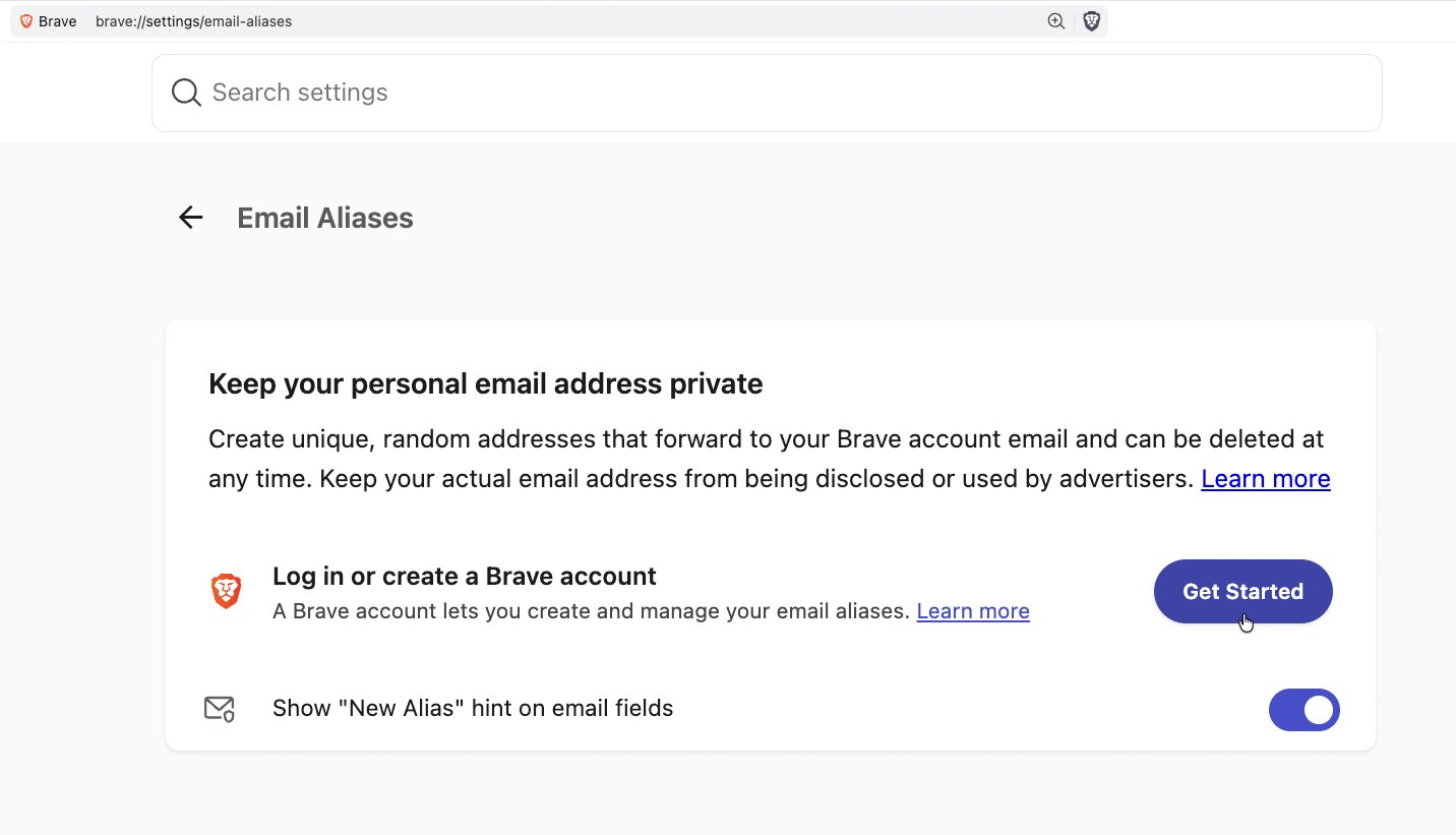 Implementation Guide: Setting Up Brave's Email Alias Feature - visual representation