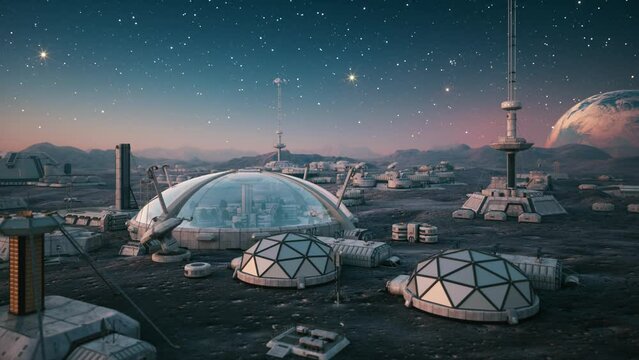 The Vision for a Lunar Base - contextual illustration