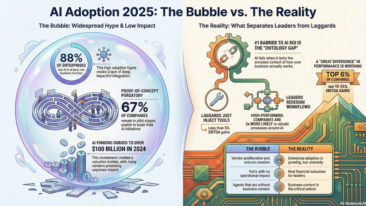 The ROI Question: Why 95% of AI Pilots Fail and How to Be in the 5% - visual representation