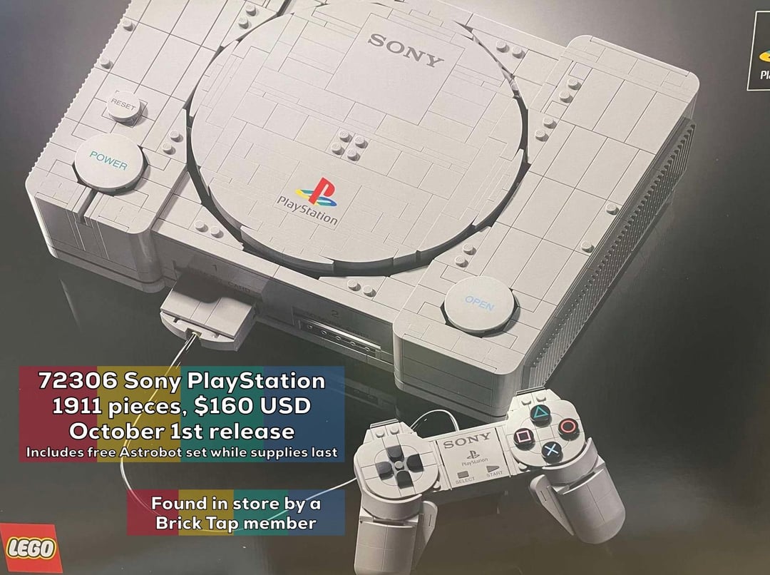 Unboxing the LEGO PlayStation Set - visual representation