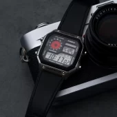 Design Philosophy Comparison: Casio vs. Leica - visual representation