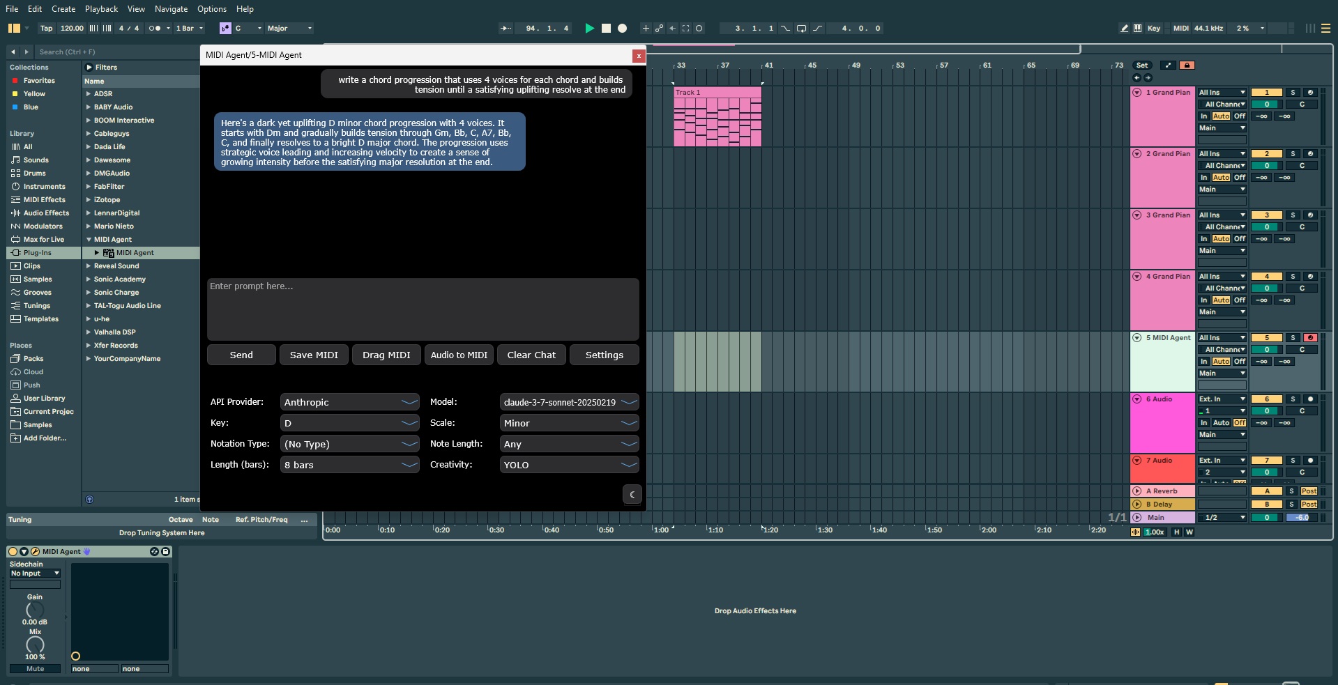 Claude's Integration with Blender - visual representation