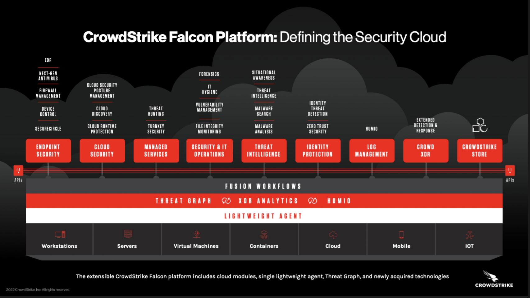 The Rise of Crowd Strike - visual representation