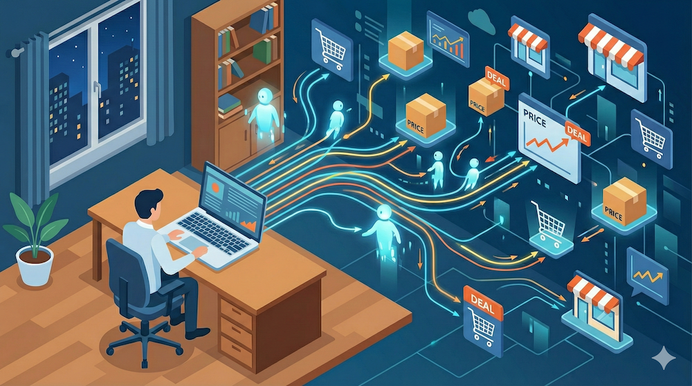 The Economics of Agentic Commerce: Who Makes Money? - visual representation