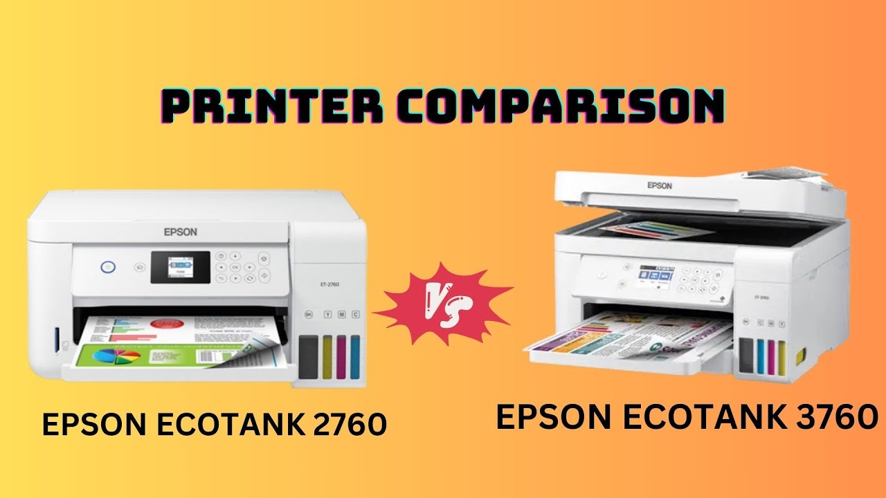Comparing the Eco Tank ET-2760 vs. ET-3760 - visual representation