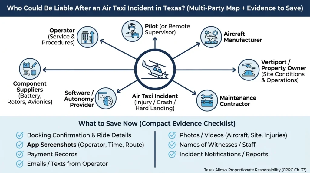 Legal Challenges Facing Electric Air Taxis - visual representation