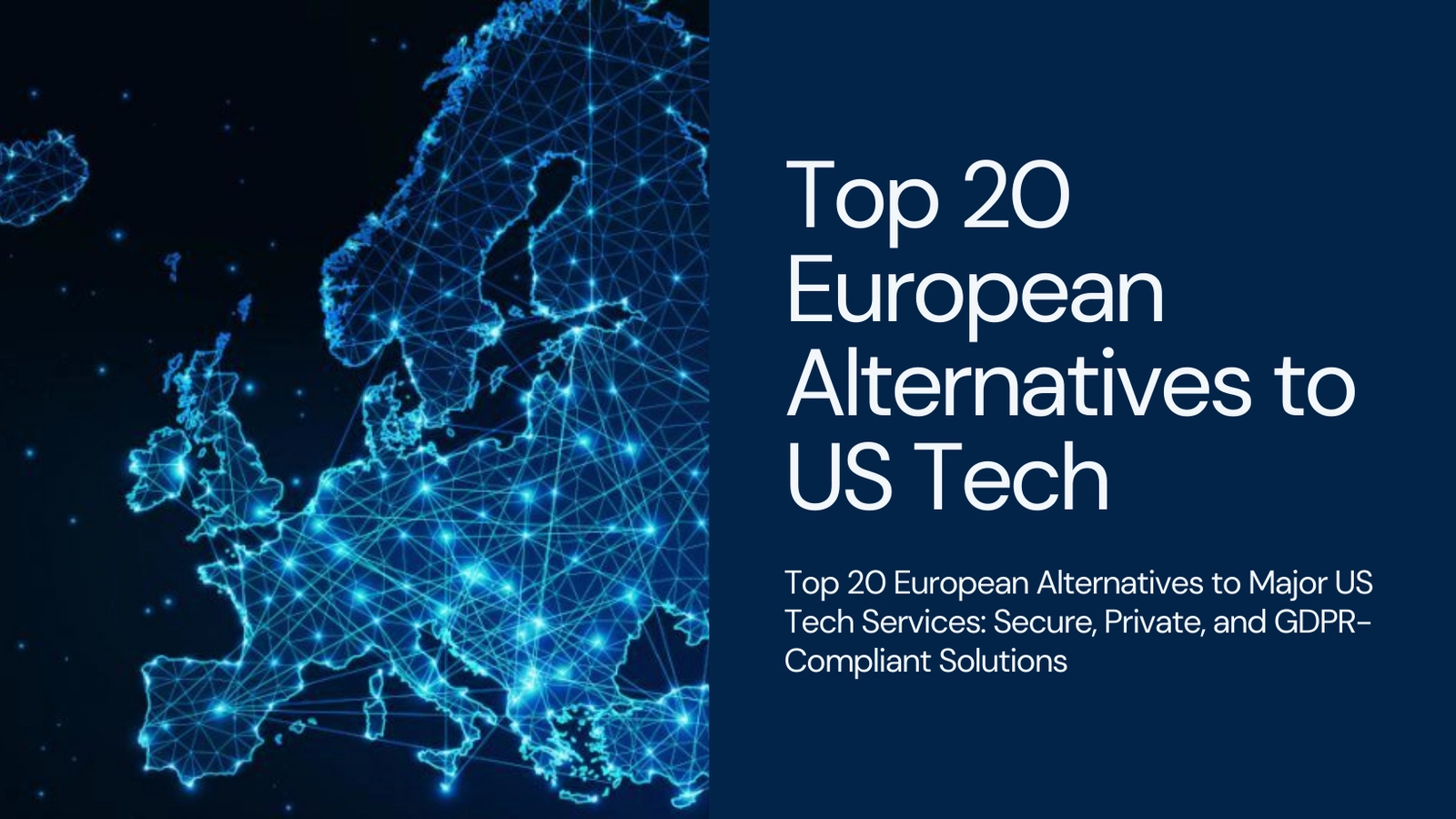 Practical European Alternatives: A Comprehensive Landscape - visual representation
