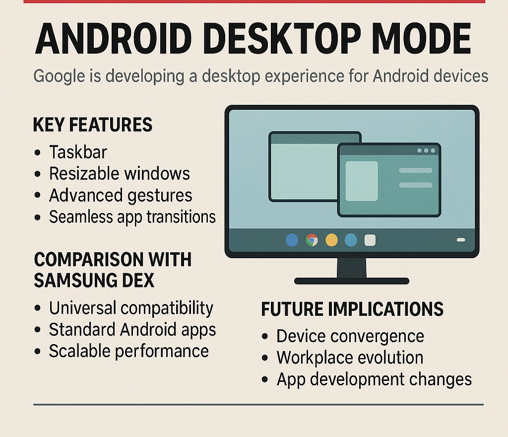 Setting Up Android's Desktop Mode on Pixel Devices - visual representation