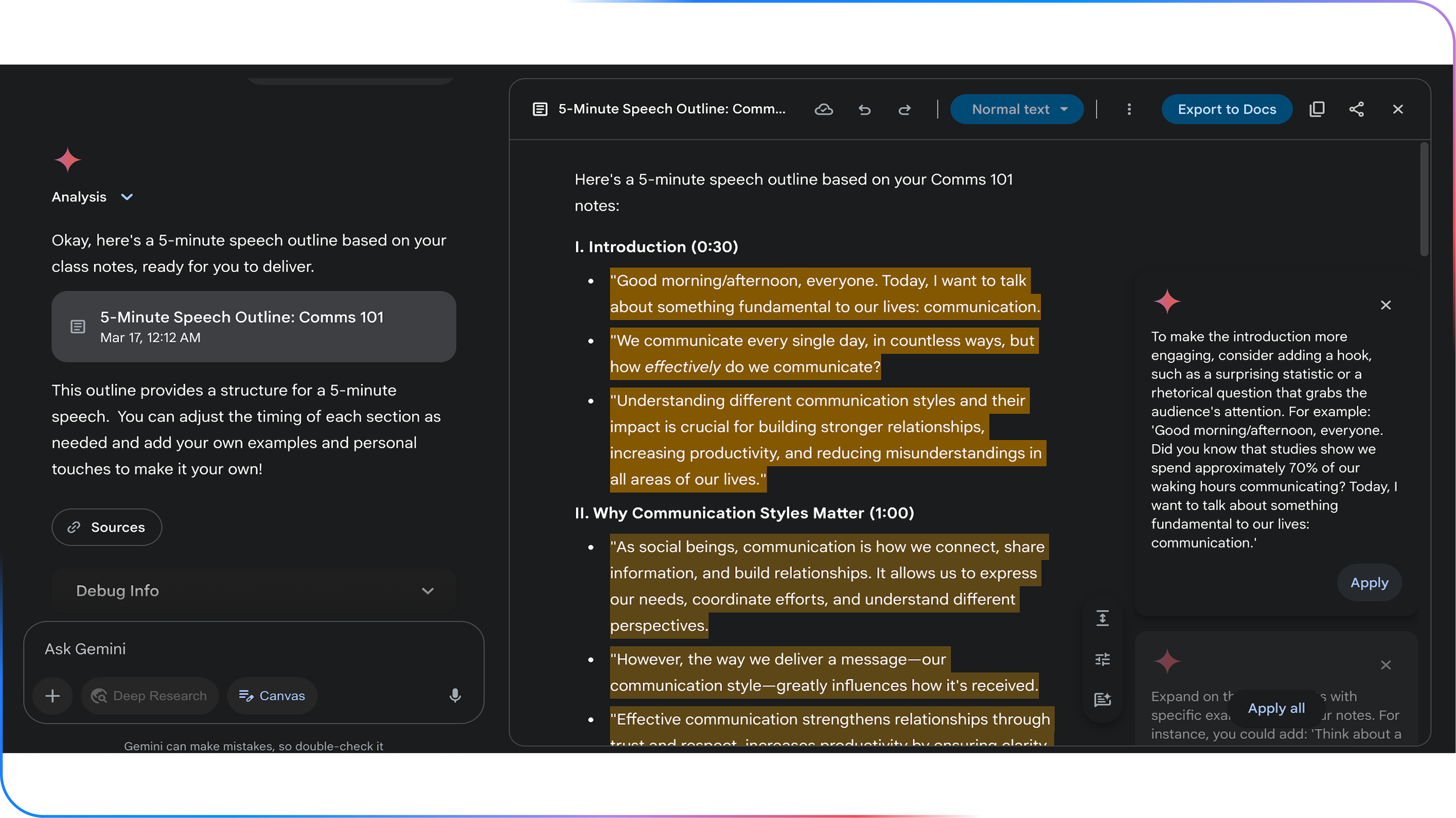 Conclusion - visual representation