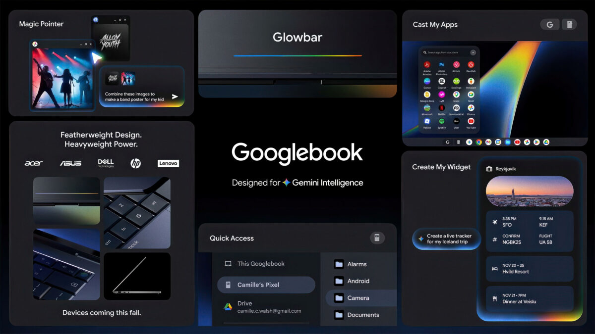 The First Five Googlebook Laptops - contextual illustration