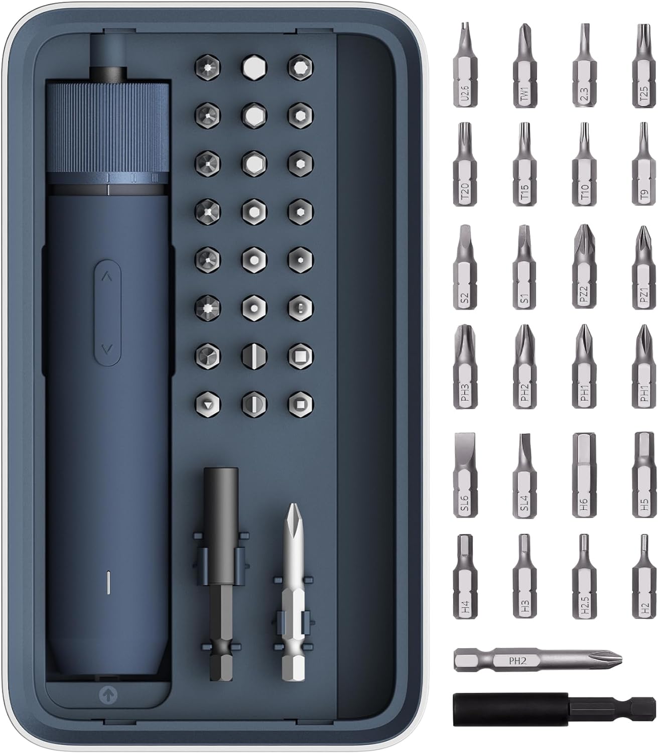 Features of Hoto's 25-Bit Electric Screwdriver - contextual illustration