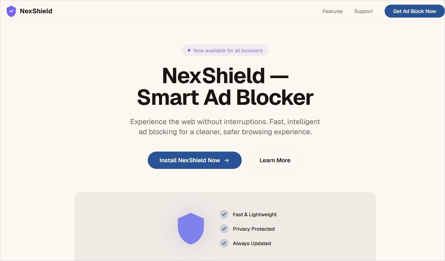 The Nex Shield Fake Ad Blocker: A Masterclass in Impersonation - visual representation