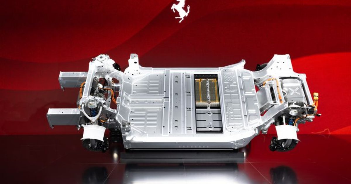 Technical Innovations in Ferrari's Electric Vehicle - visual representation