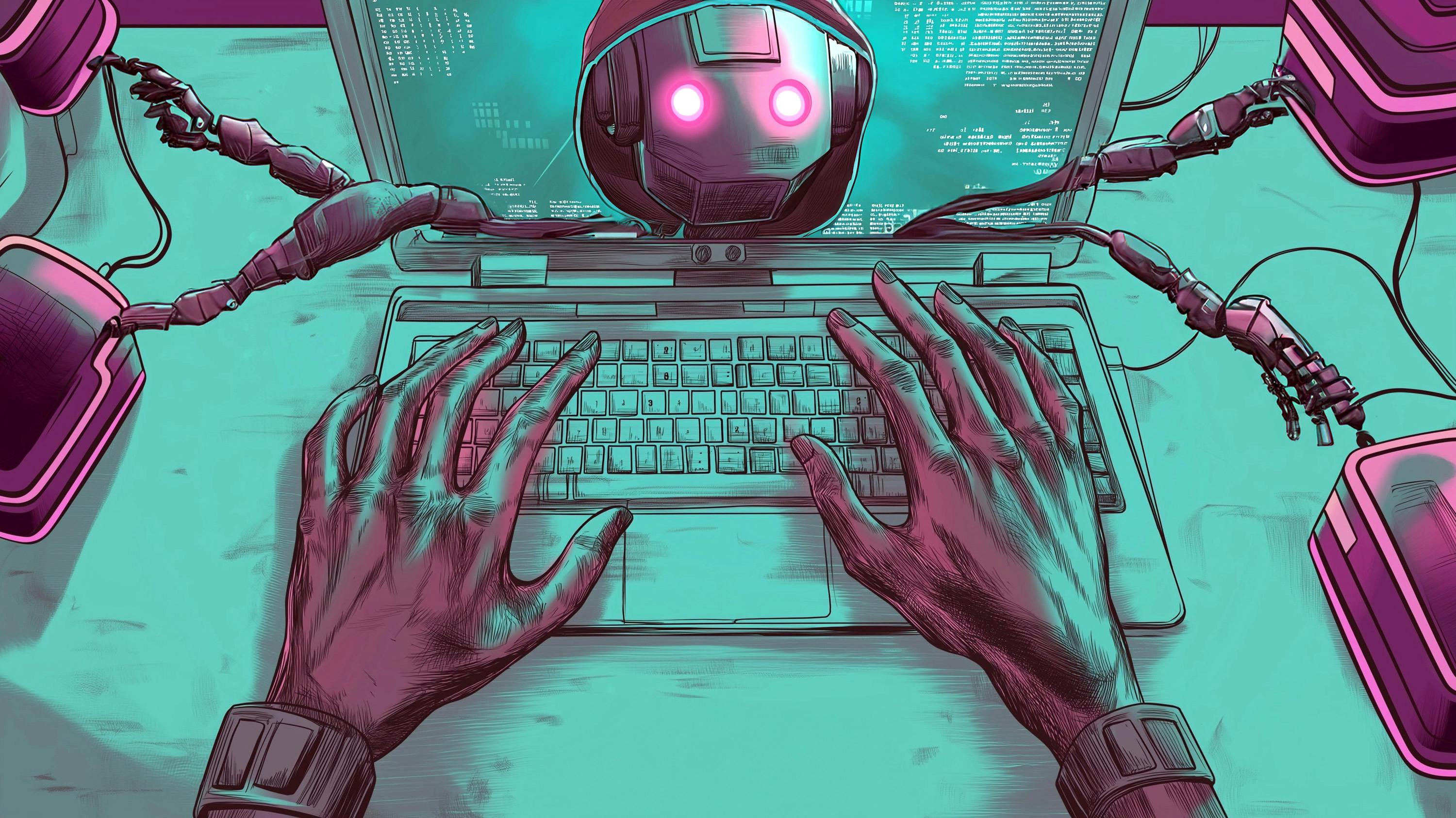 The Role of AI in Cybersecurity - visual representation
