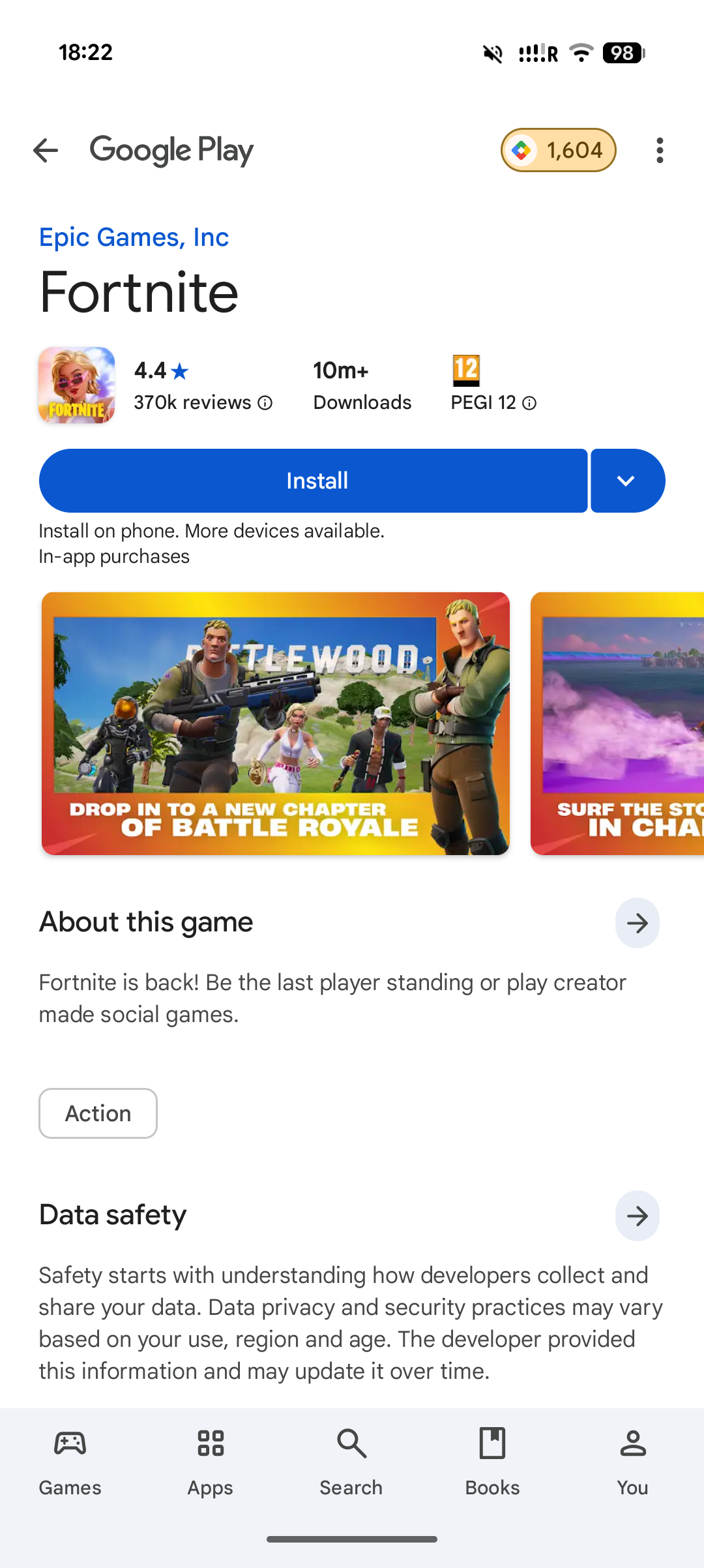 Fortnite's Return to Google Play - contextual illustration