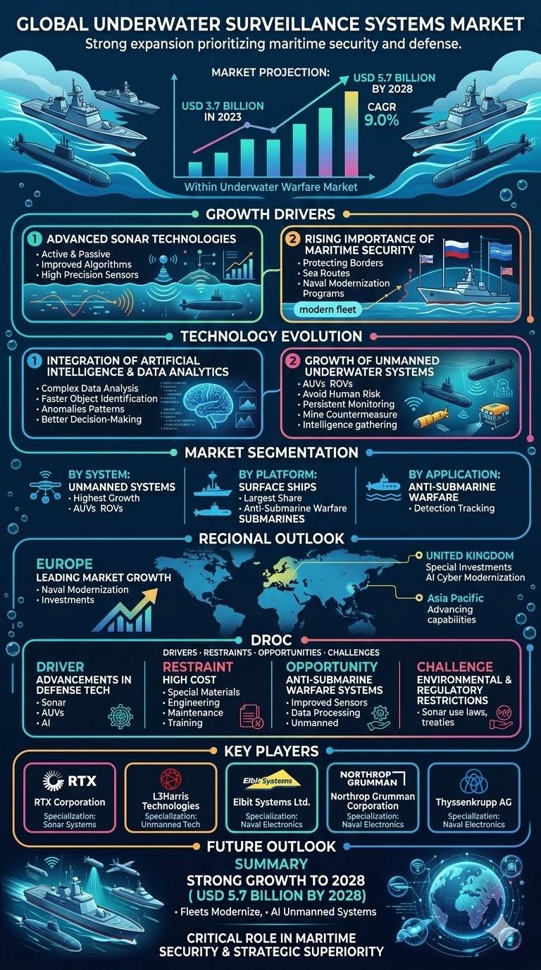 Applications of Underwater Surveillance - contextual illustration