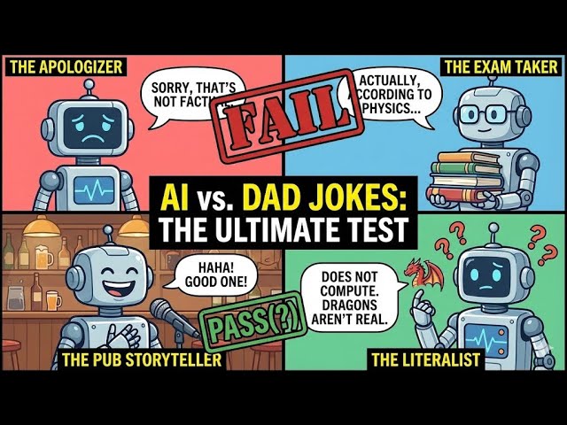 Test 1: Originality and Creative Humor (The Dad Joke Challenge) - contextual illustration