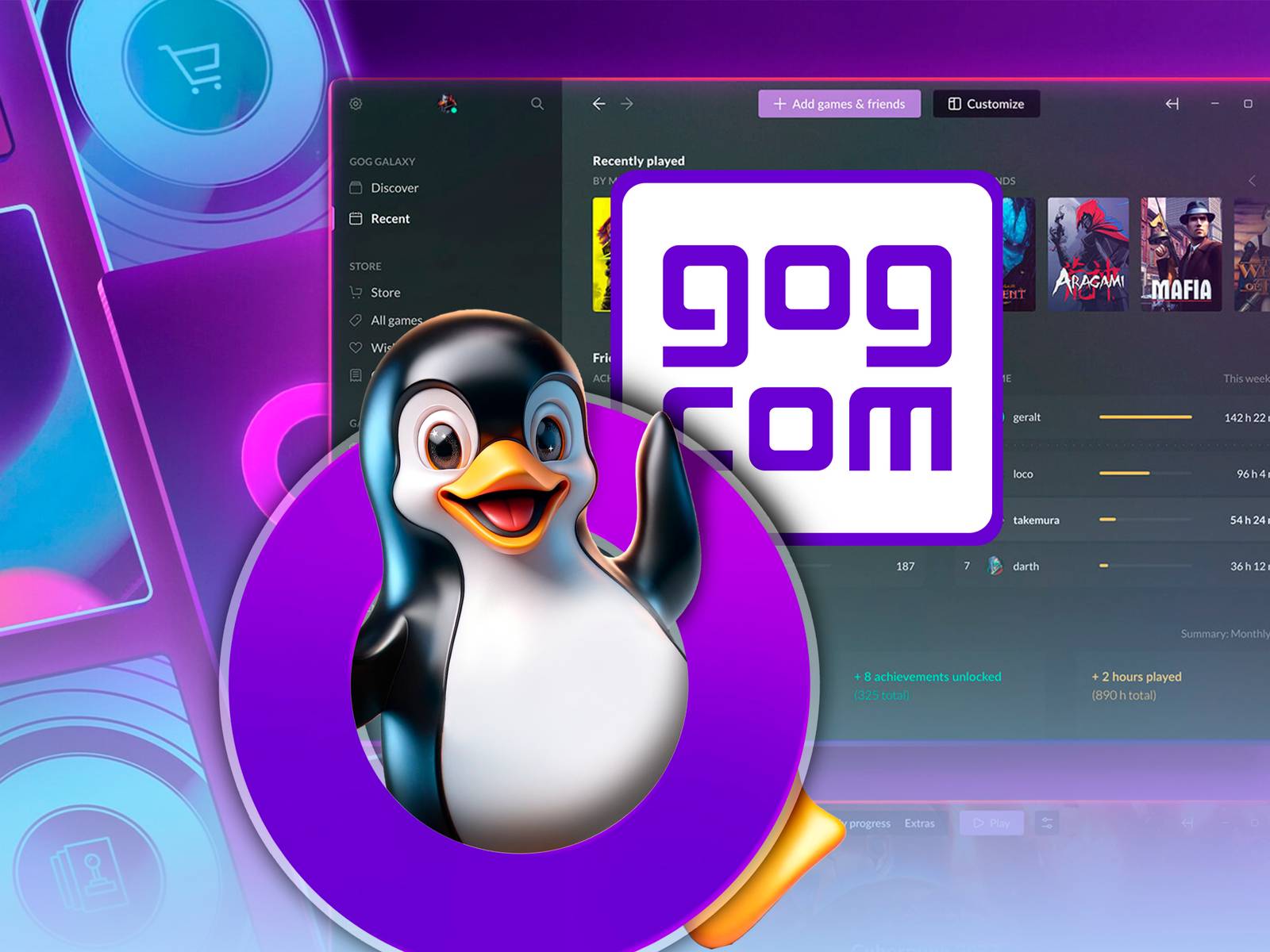 What GOG's Linux Support Means for Gamers - visual representation