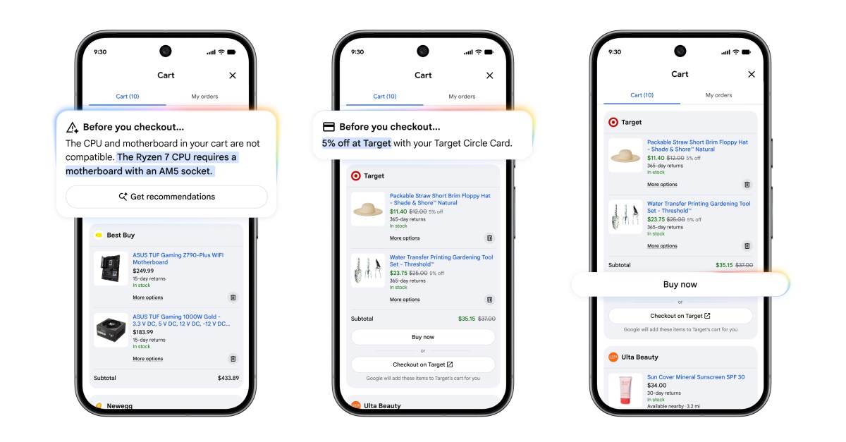Google is building a ‘universal’ AI shopping cart that tracks prices, offers suggestions, and finds discounts | The Verge