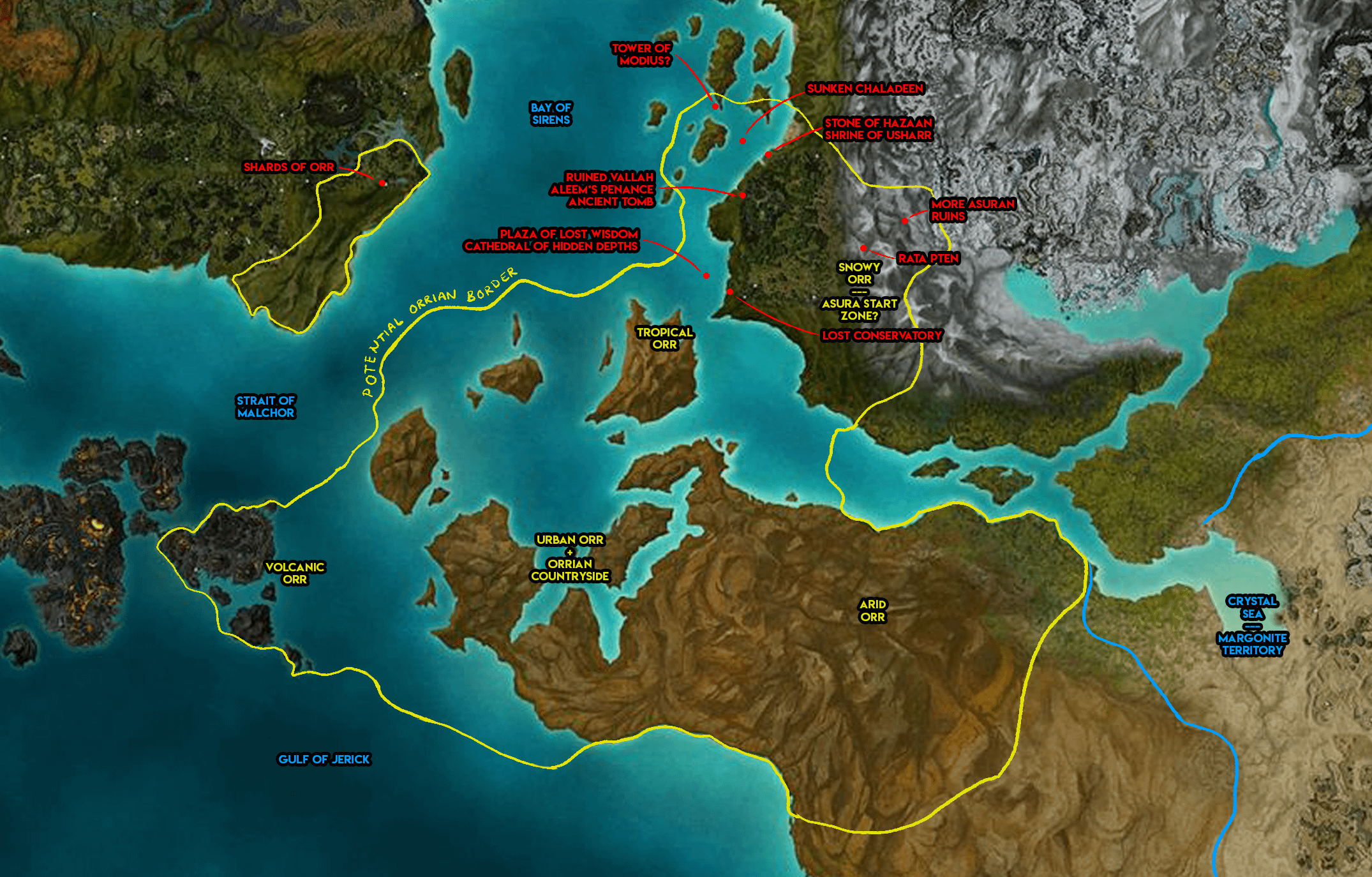Technical Aspects of Guild Wars 3 and Orr's Setting - visual representation