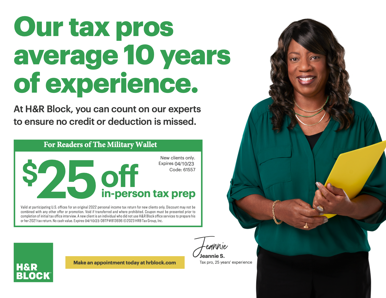 Additional H&R Block Promotions and Incentives - visual representation