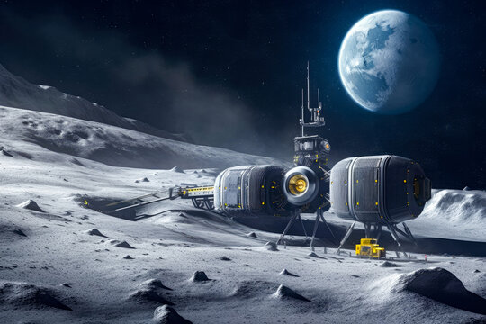 Technological Innovations in Helium-3 Mining - contextual illustration