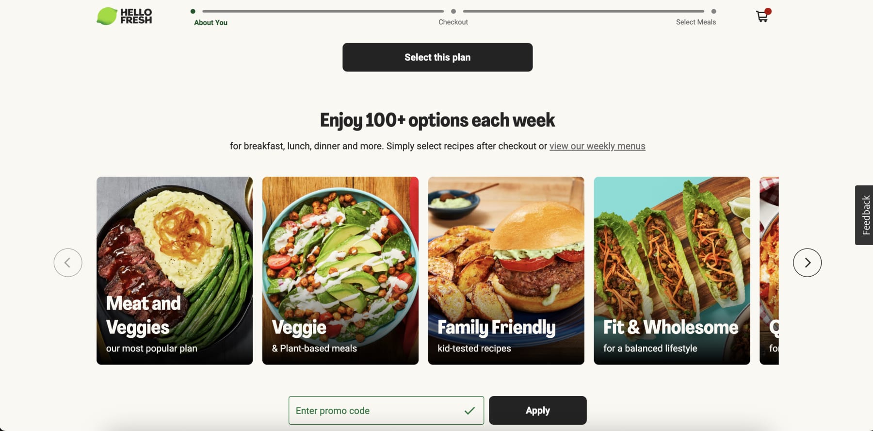Corporate and Bulk Hello Fresh Discounts - visual representation