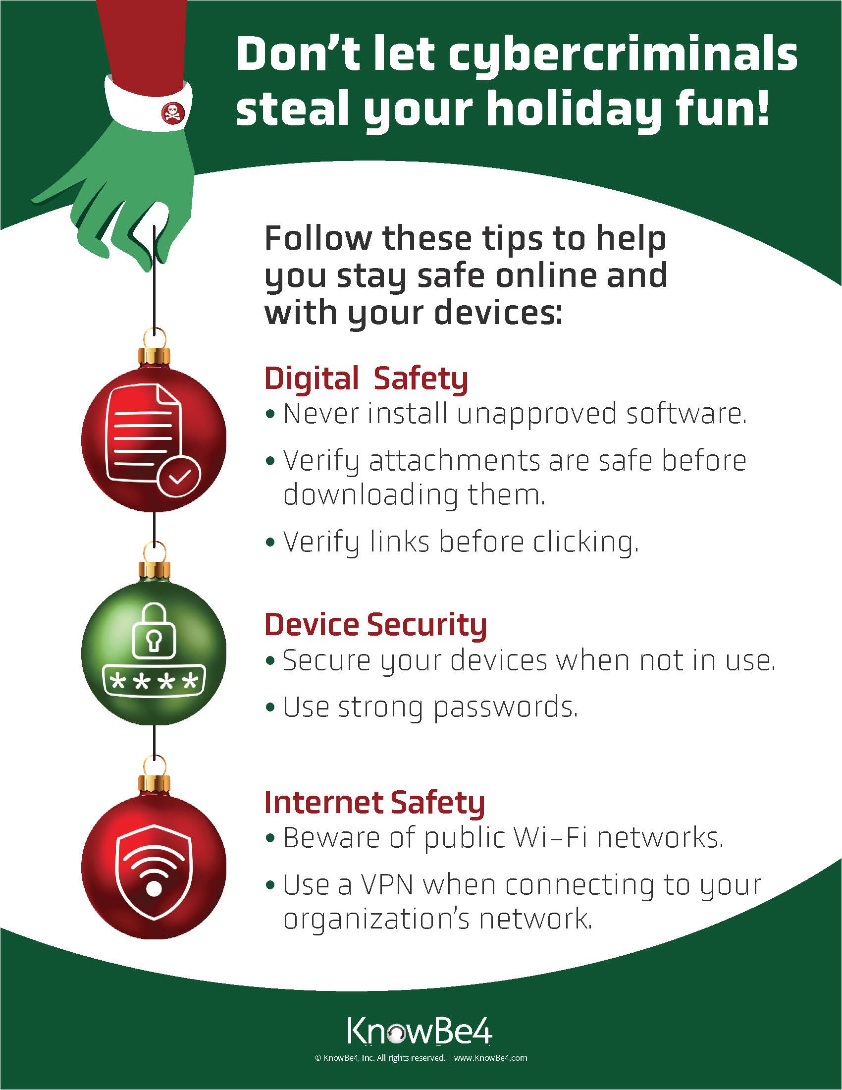 Holiday Season Cybersecurity Myths Debunked - visual representation