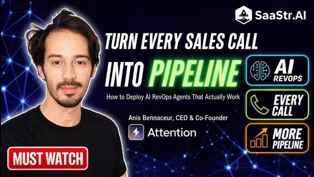 How Attention.com Turns Sales Calls Into Pipeline: The Best GTM Data You Own, and Why Most B2B Teams Throw It Away | SaaStrAI
